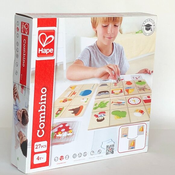 New in Box Hape Combino Wooden Card Learning Game - Picture 7 of 11